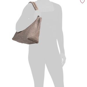 FALOR ITALIAN LEATHERWoven Tote Bag - Taupe
